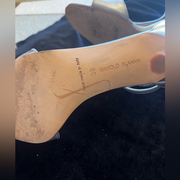 Manolo Blahnik Silver heels - Picture 4 of 11